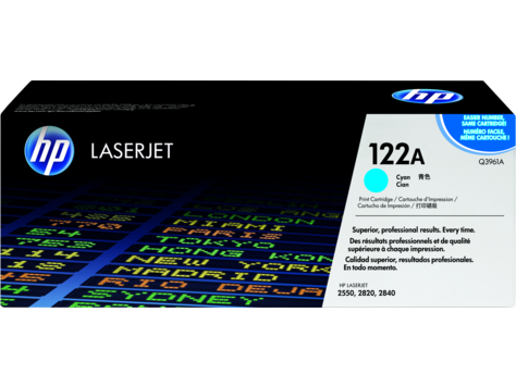 New, Pre-Owned - HP 122A (Q3961A) Cyan New, Pre-Owned - LaserJet Toner Cartridge