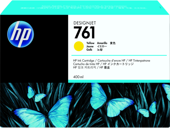 New, Pre-Owned - HP 761 400mL (CM992A) Yellow Ink Cartridge