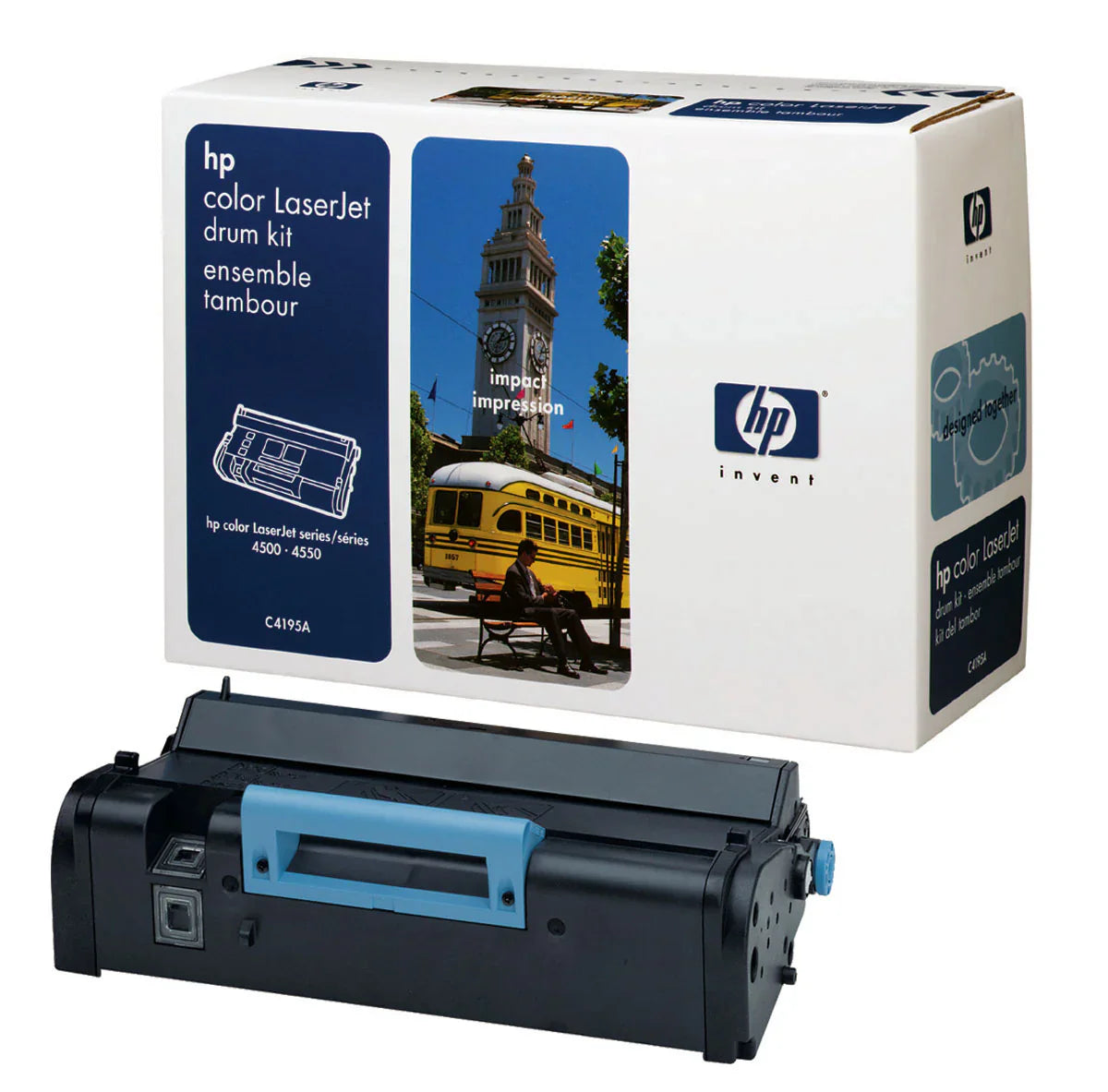 New, Pre-Owned - HP 640A Black and Color Drum Kit LaserJet Toner Cartridge, C4195A