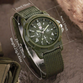 Men's Nylon Casual Sport Quartz Wrist Watch