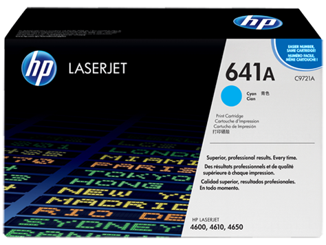 New, Pre-Owned - HP 641A Standard Yield Cyan LaserJet Toner Cartridge, C9721A