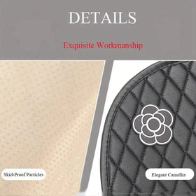 Camellia Flower Breathable Skidproof And Durable Car Seat Cushion