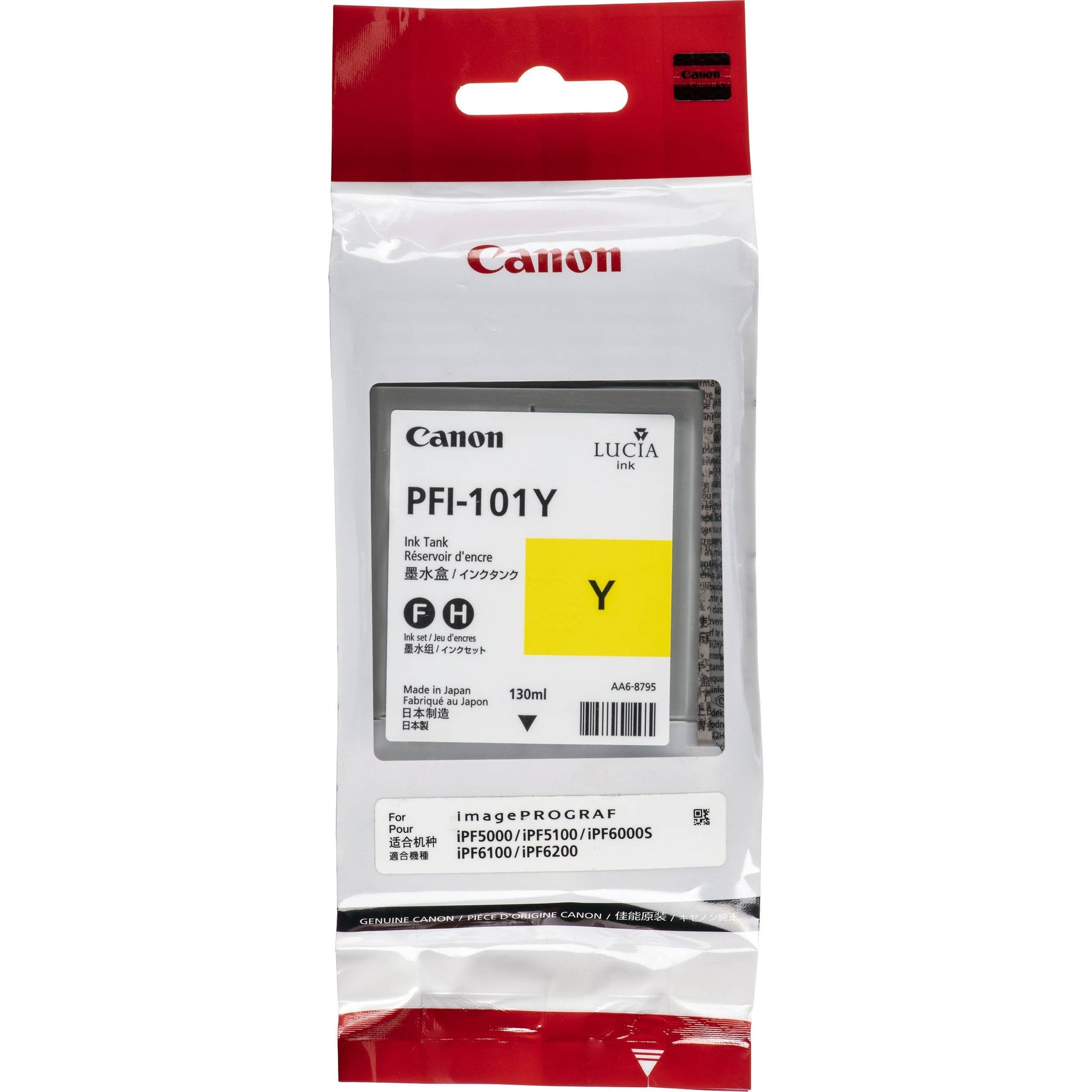 New, Pre-Owned - Canon PFI-101 130mL Yellow Ink Cartridge