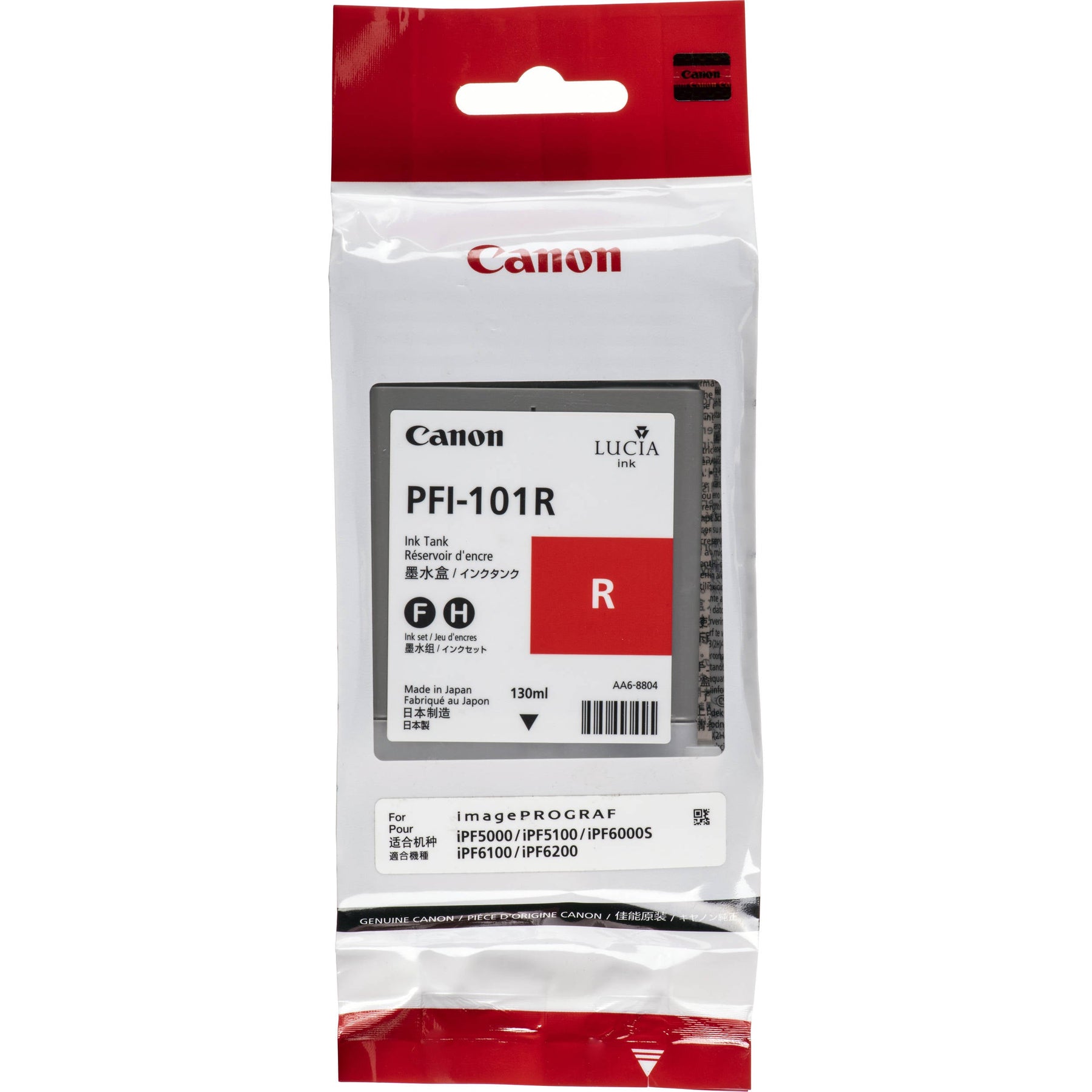 New, Pre-Owned - Canon PFI-101 130mL Red Ink Cartridge