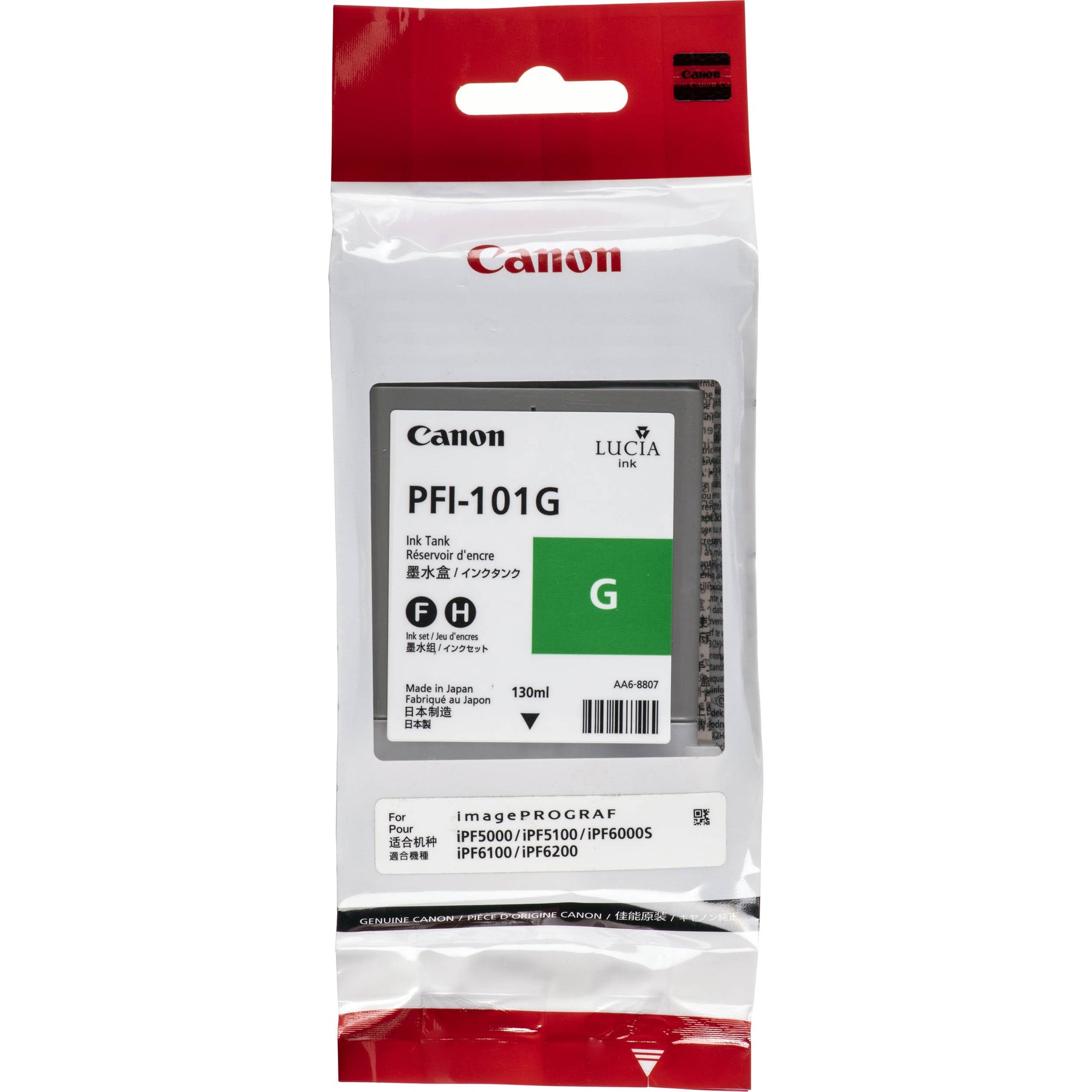 New, Pre-Owned - Canon PFI-101 130mL Green Ink Cartridge