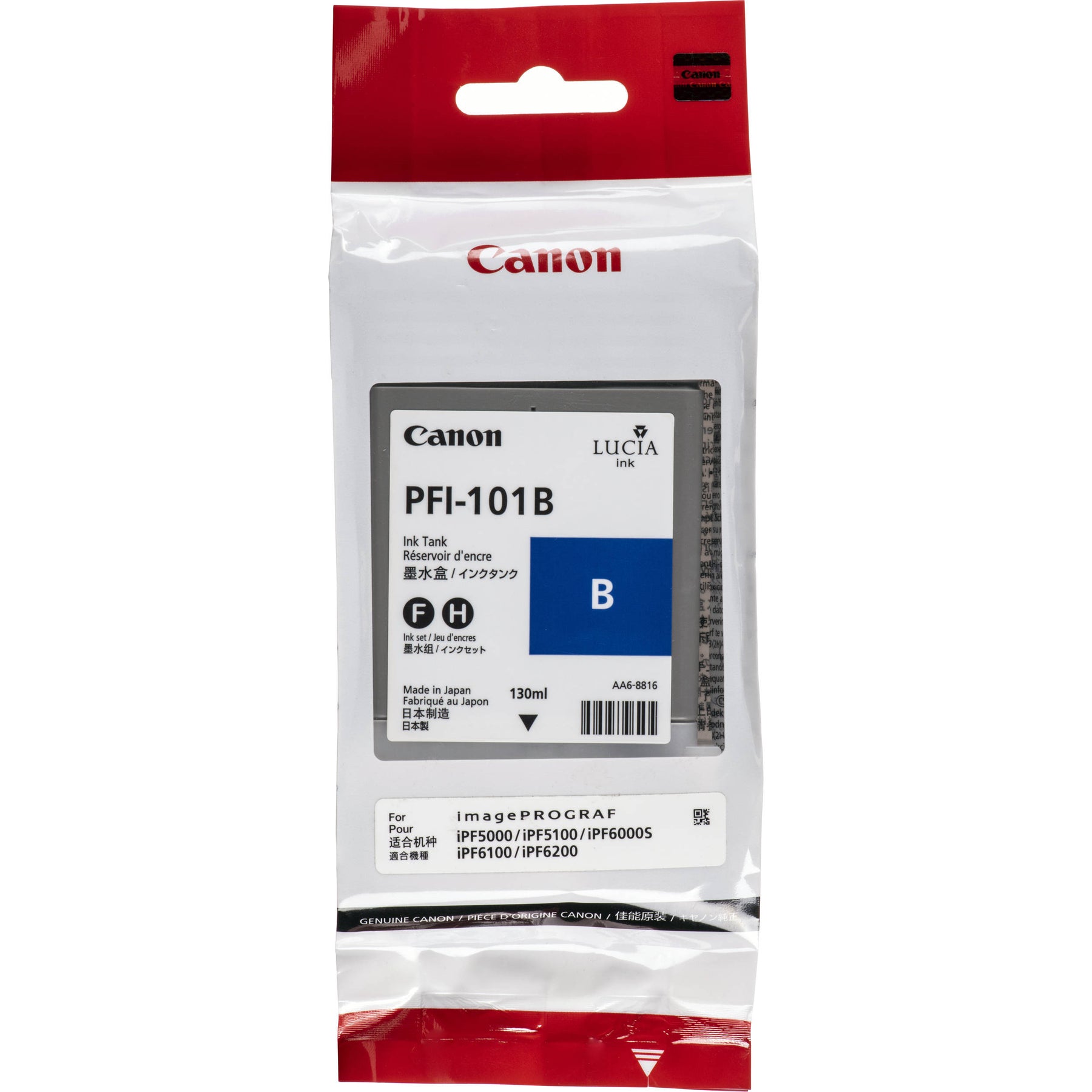 New, Pre-Owned - Canon PFI-101 130mL Blue Ink Cartridge