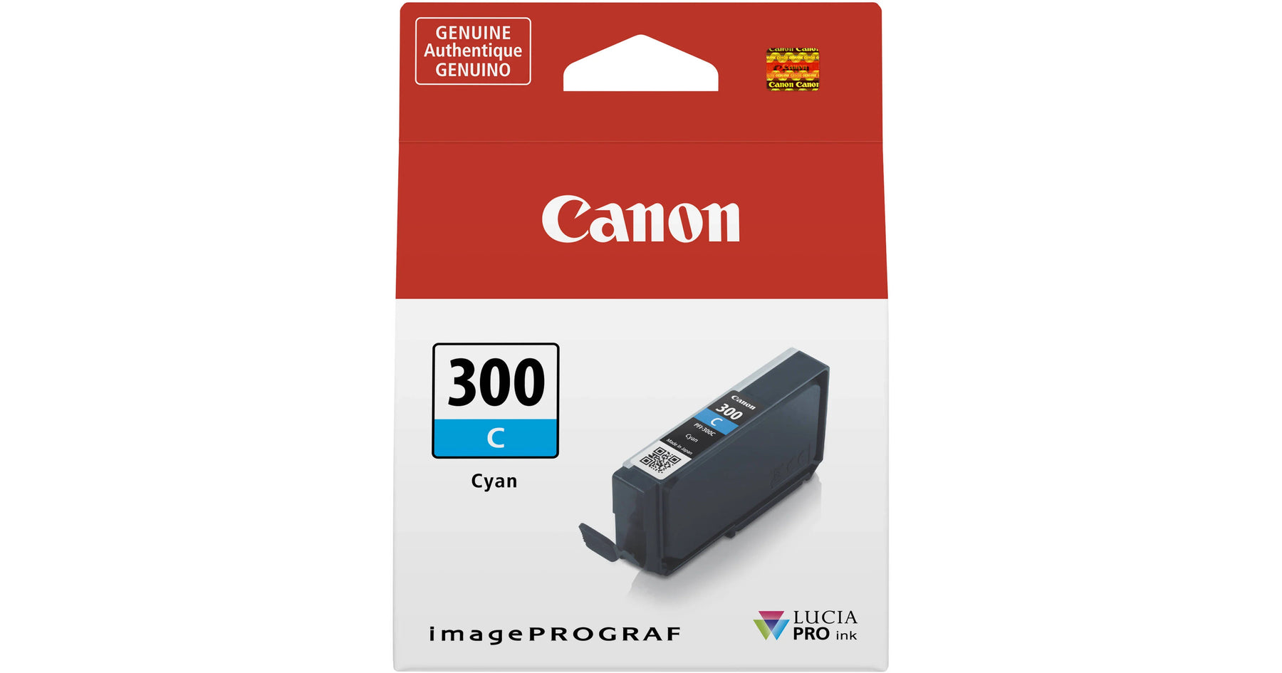 New, Pre-Owned - Canon PFI-300 Standard Yield Photo Cyan Ink Cartridge, 4197C002