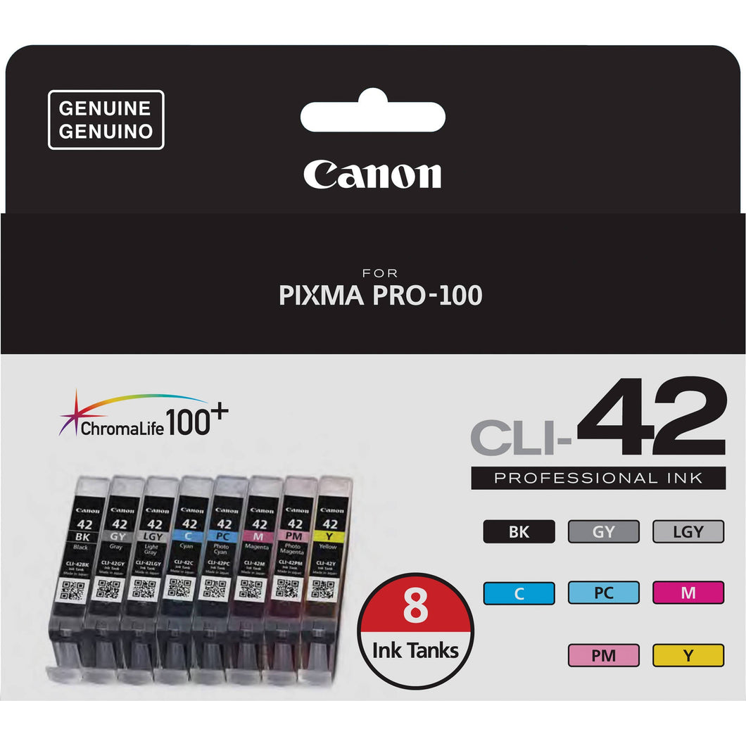 New, Pre-Owned - Canon CLI-42 8-Pack Ink Tank