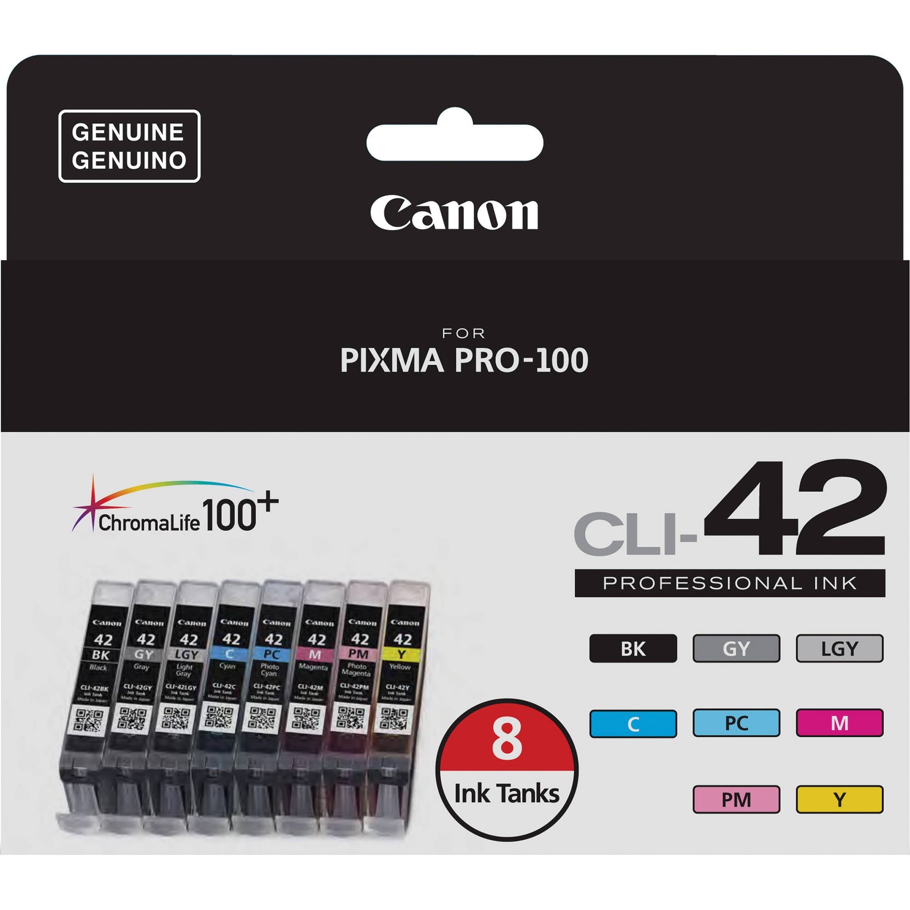New, Pre-Owned - Canon CLI-42 8-Pack Ink Tank