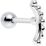 16G 1/4 Crescent Arc Cartilage Tragus Earring