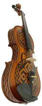 Rozanna's Celtic Love Violin Outfit | Hand-Carved Celtic Design & Crystal Tailpiece