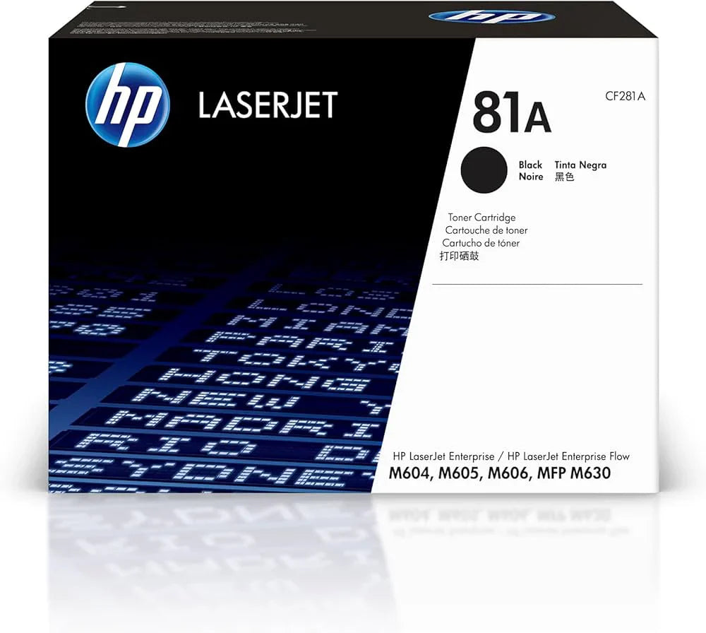 New, Pre-Owned - HP 81A Black LaserJet Toner Cartridge, CF281A