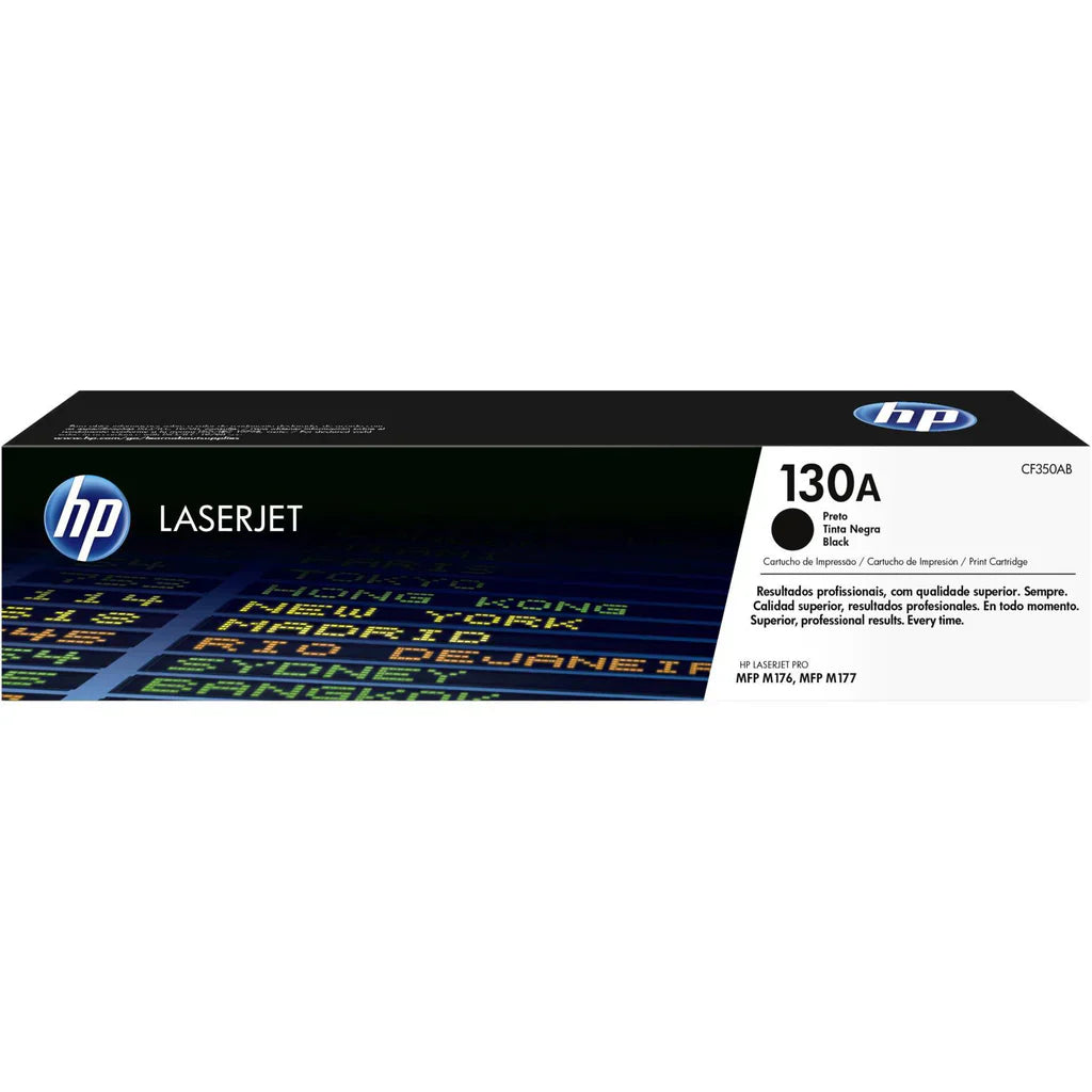 New, Pre-Owned - HP 130A Black LaserJet Toner Cartridge, CF350A
