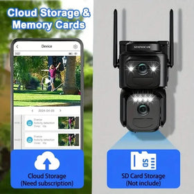 Solar WiFi Security Camera – 360° View, 10x Zoom, Night Vision & Motion Detection