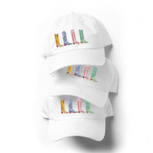 Embroidered Watercolor Boots Dad Hat