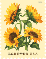 2026 Sunflowers Forever Stamps Booklets - 100 Count