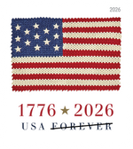 2026 U.S. Flag Forever Stamps Roll/Coil - 100 Count