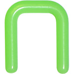 12G 1/2 Green Flexible Bioplast Square Septum Retainer