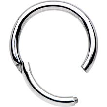 16G 5/16 Solid G23 Implant Grade Titanium Hinged Segment Ring