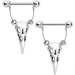 5/8 Bird of Plague Halloween Barbell Nipple Shield Set