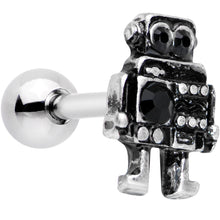 16G 1/4 Steampunk Ratchet Robot Cartilage Tragus Earring