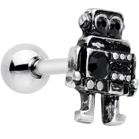 16G 1/4 Steampunk Ratchet Robot Cartilage Tragus Earring