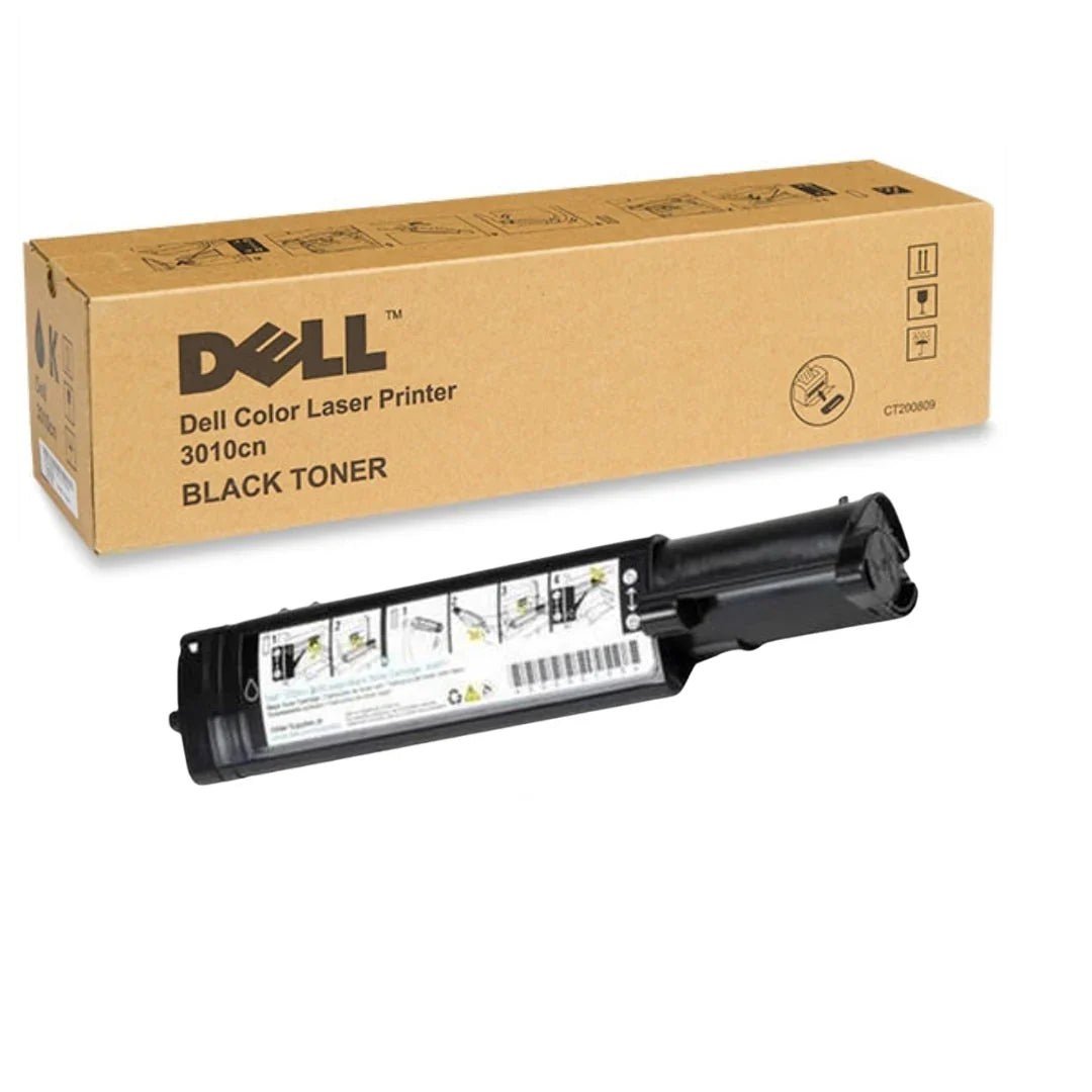 New, Pre-Owned - Dell 3010CN Standard Yield Black Laser Toner Cartridge, JH565
