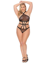 Dots are Hot  Strappy Halter Teddy