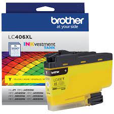 New, Pre-Owned - Brother LC406XL High Yield Yellow Ink Cartridge