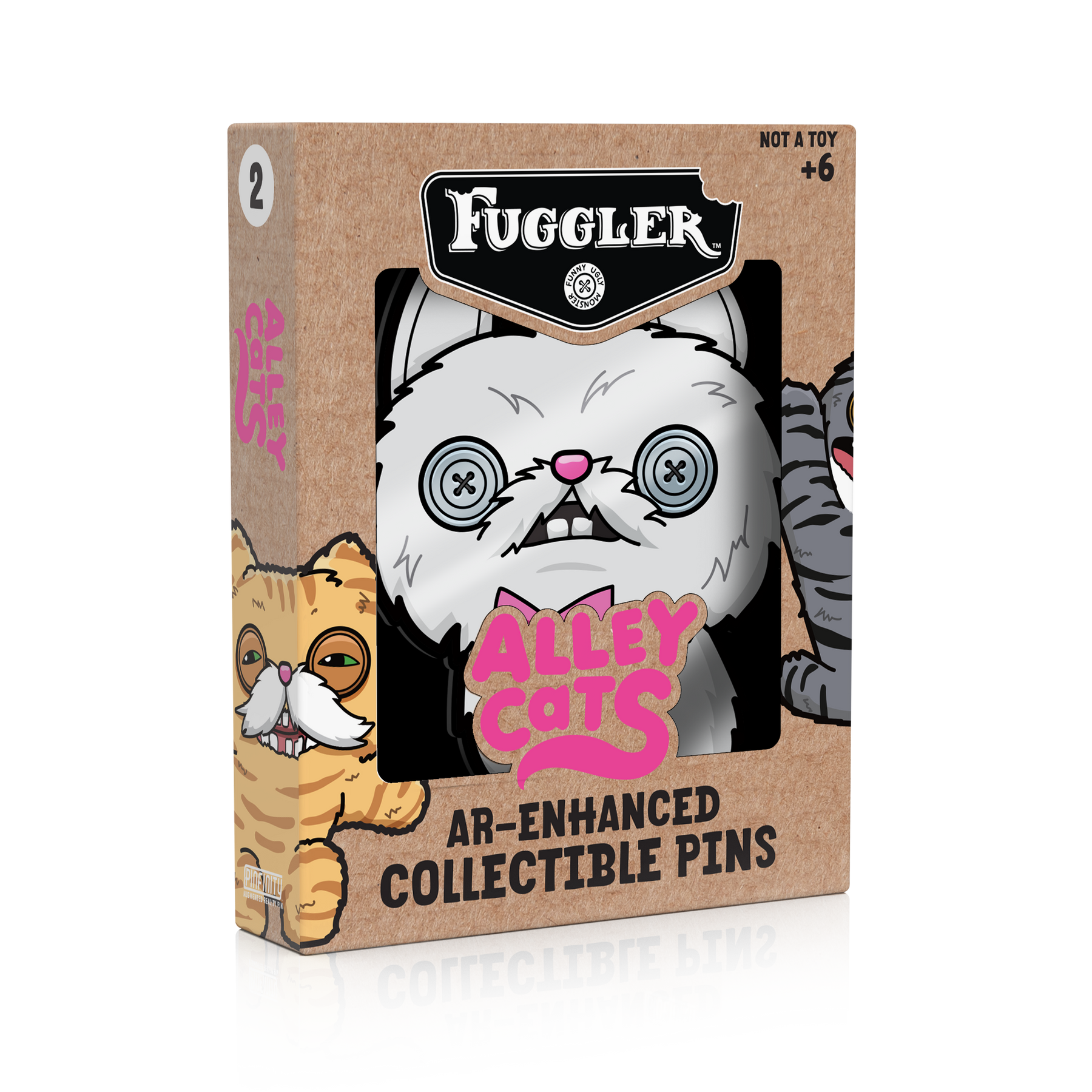 Fuggler - Alley Cats Cheezee (Cream) AR Pin