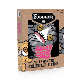 Fuggler - Alley Cats Wide-Eyed Cat AR Pin
