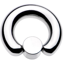 2G 9/16 Aqua Faux Opal 8mm Disc BCR Captive Ring
