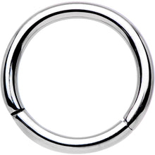 16G 5/16 Solid G23 Implant Grade Titanium Hinged Segment Ring