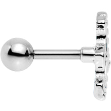 16G 1/4 Crescent Bow Cartilage Tragus Earring