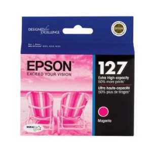 New, Pre-Owned - Epson 127 Magenta ink cartridge, T127320