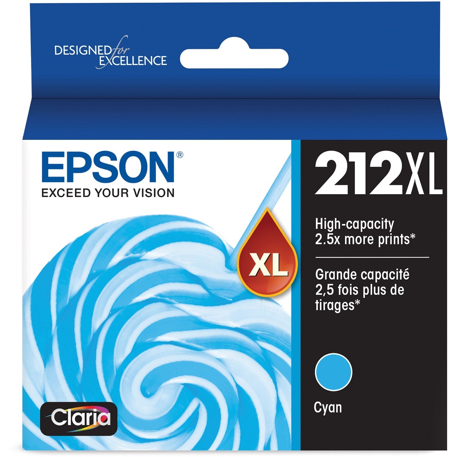 New, Pre-Owned - Epson 212XL High Capacity Ink Cartridge Cyan