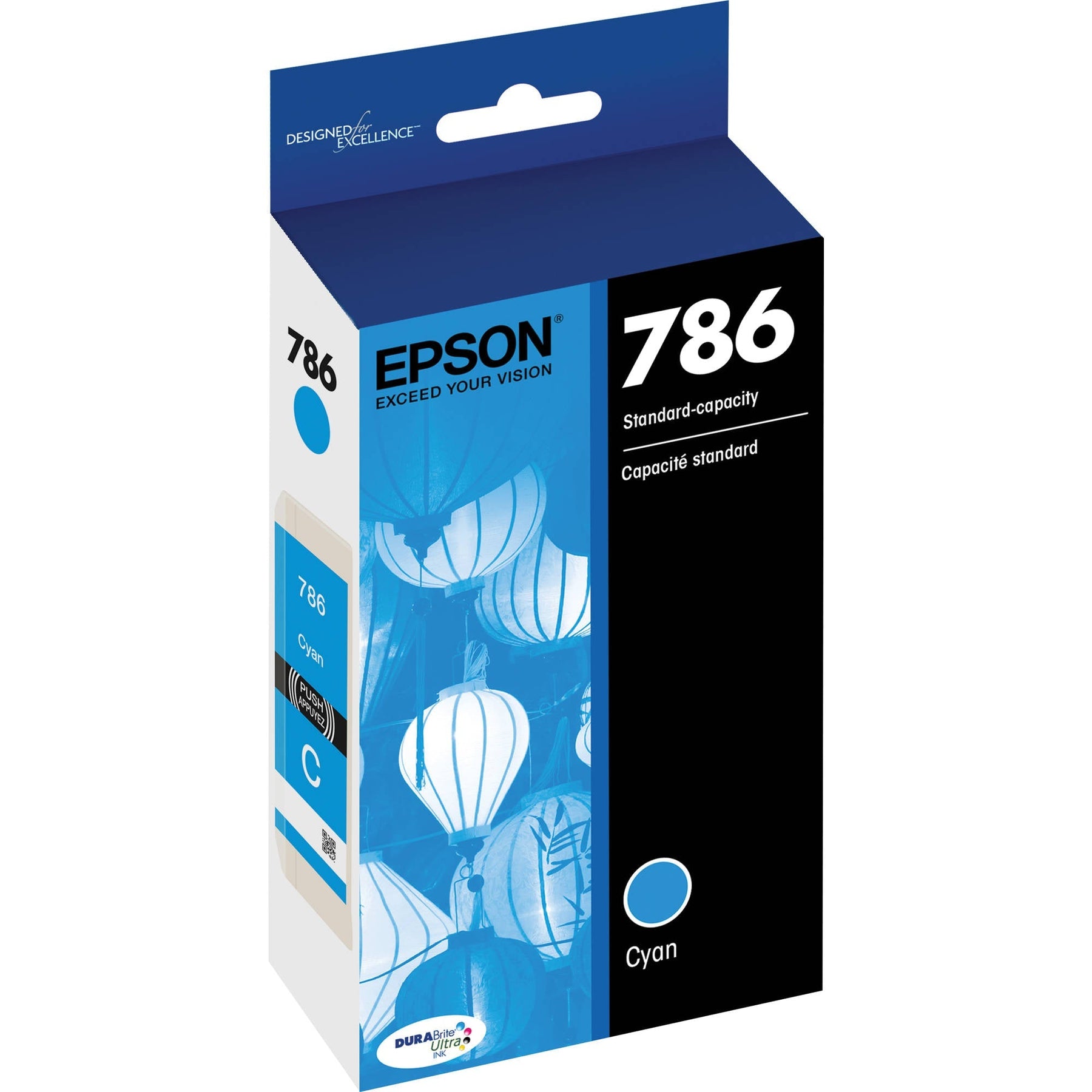 New, Pre-Owned - Epson 786 Standard Yield Cyan Ink Cartridge