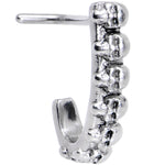 20G Halloween Scary Skulls Faux Hoop L Shaped Nose Ring