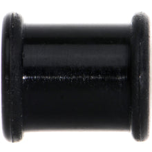 0G Flexible Black Silicone Double Flare Tunnel Plug Set