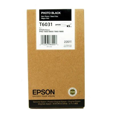 New, Pre-Owned - Epson T6031 Photo Black Ink Cartridge
