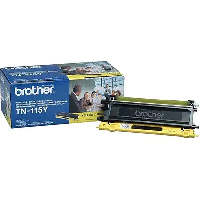 New, Pre-Owned - Brother TN-115 Yellow High Yield Toner Cartridge (TN115Y)