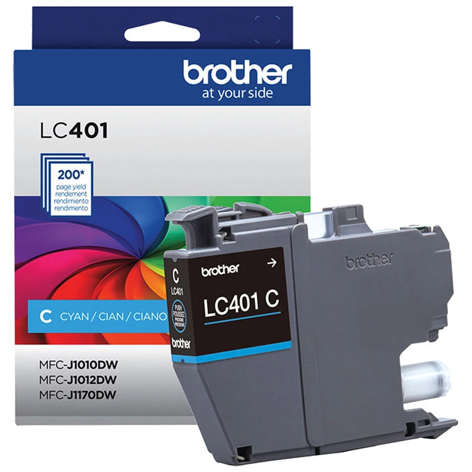 New, Pre-Owned - Brother LC401 Cyan Ink Cartridge