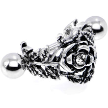16G 1/2 Clear Gem Floral Wreath Cuff Cartilage Earring