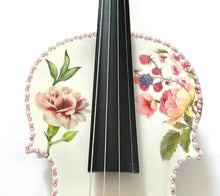 Floral Delight Violin Outfit | 1/2 Size, Crystal Pink Border & Pearl Fine Tuners