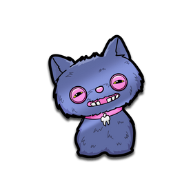 Fuggler - Alley Cats Cheezee (Blue) AR Pin