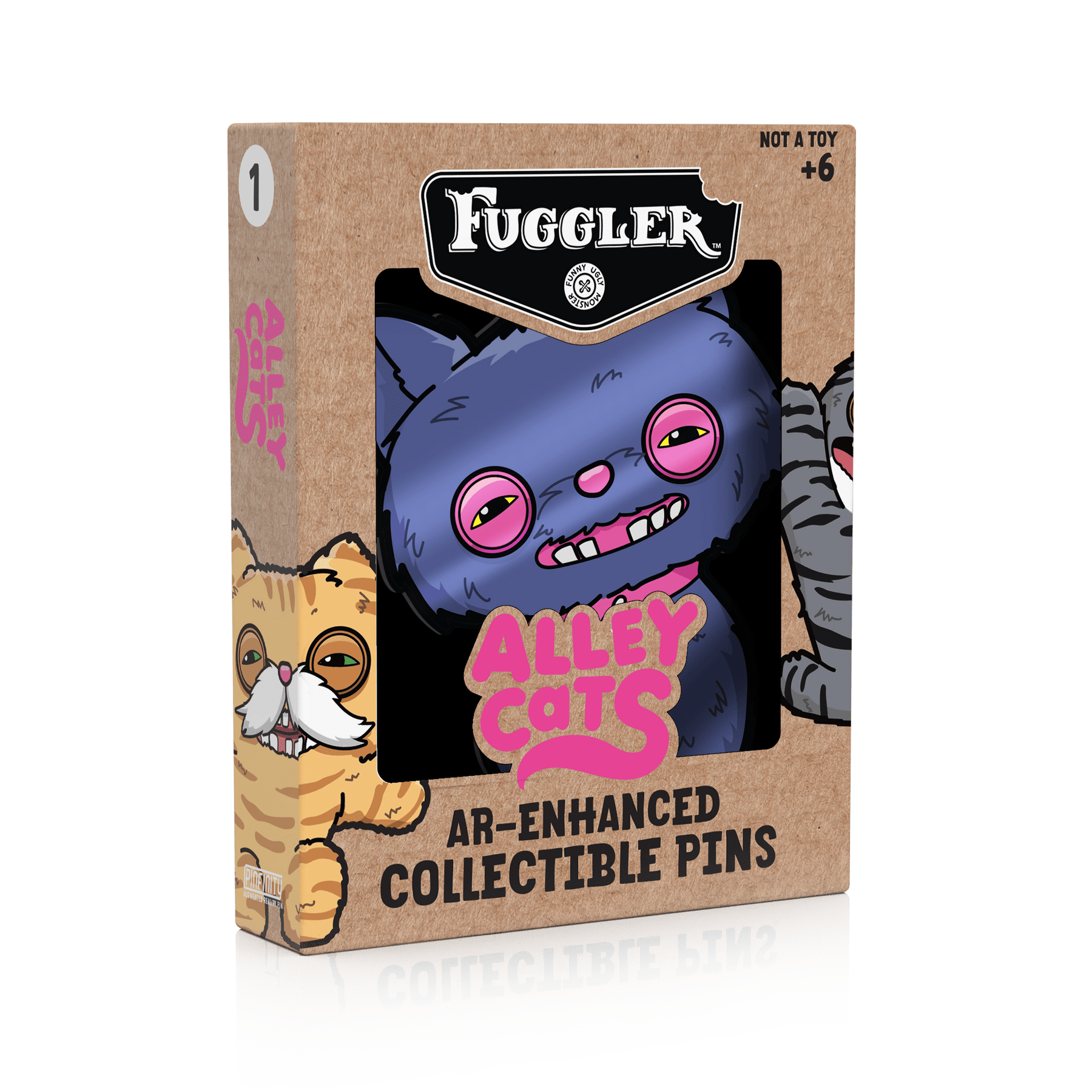 Fuggler - Alley Cats Cheezee (Blue) AR Pin