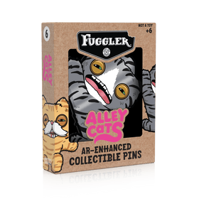 Fuggler - Alley Cats Wide-Eyed Cat AR Pin