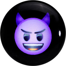 2G Licensed Purple Devil emoji Acrylic Double Flare Plug Set