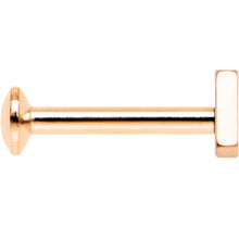 5/16 Rose Gold IP Triangle Internally Threaded Daith Cartilage Tragus