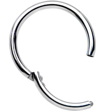 16G 3/8 Solid G23 Implant Grade Titanium Hinged Segment Ring